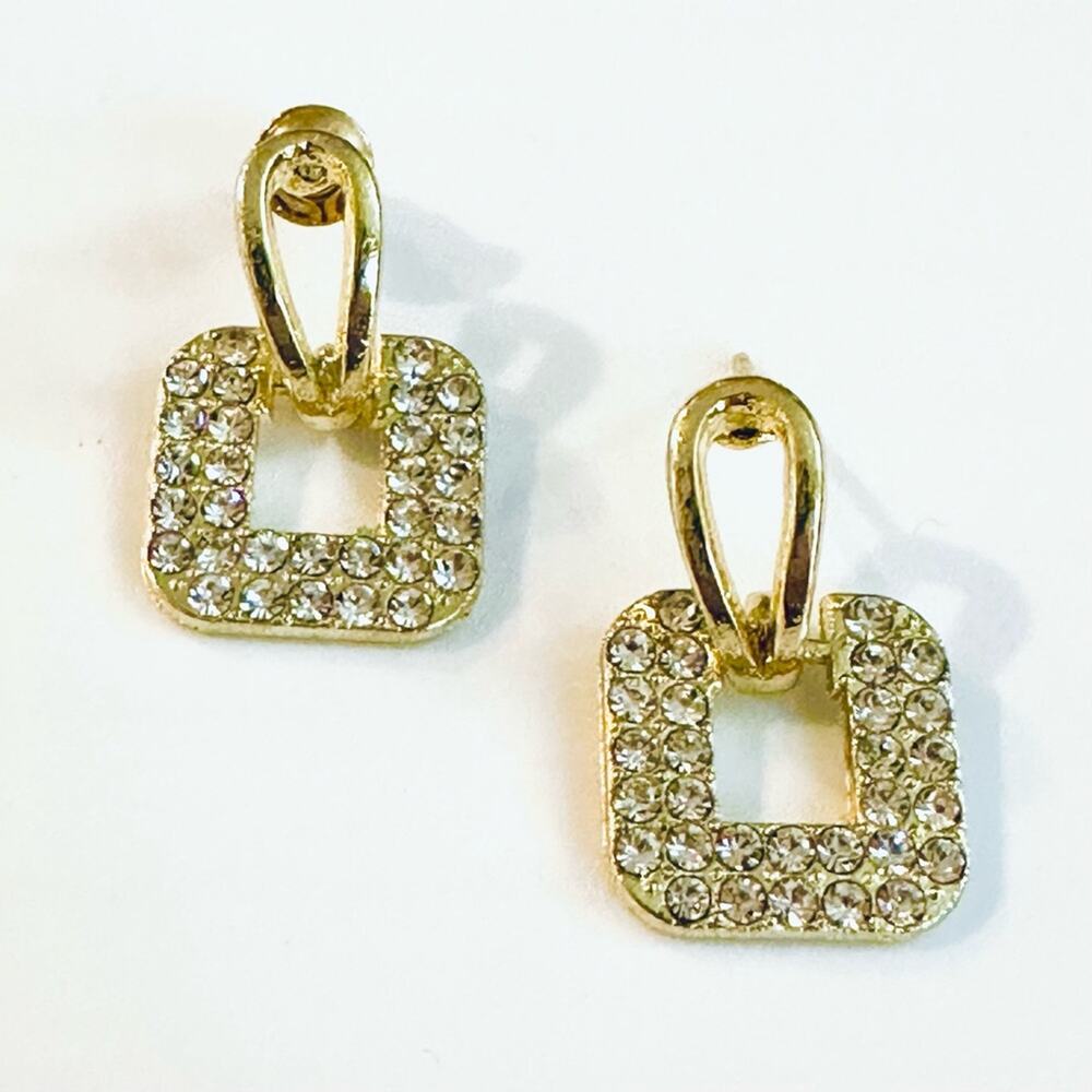 Rhinestone Drop Earrings